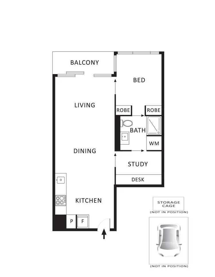 Floorplan of Homely apartment listing, 309/74 Queens Road, Melbourne VIC 3004
