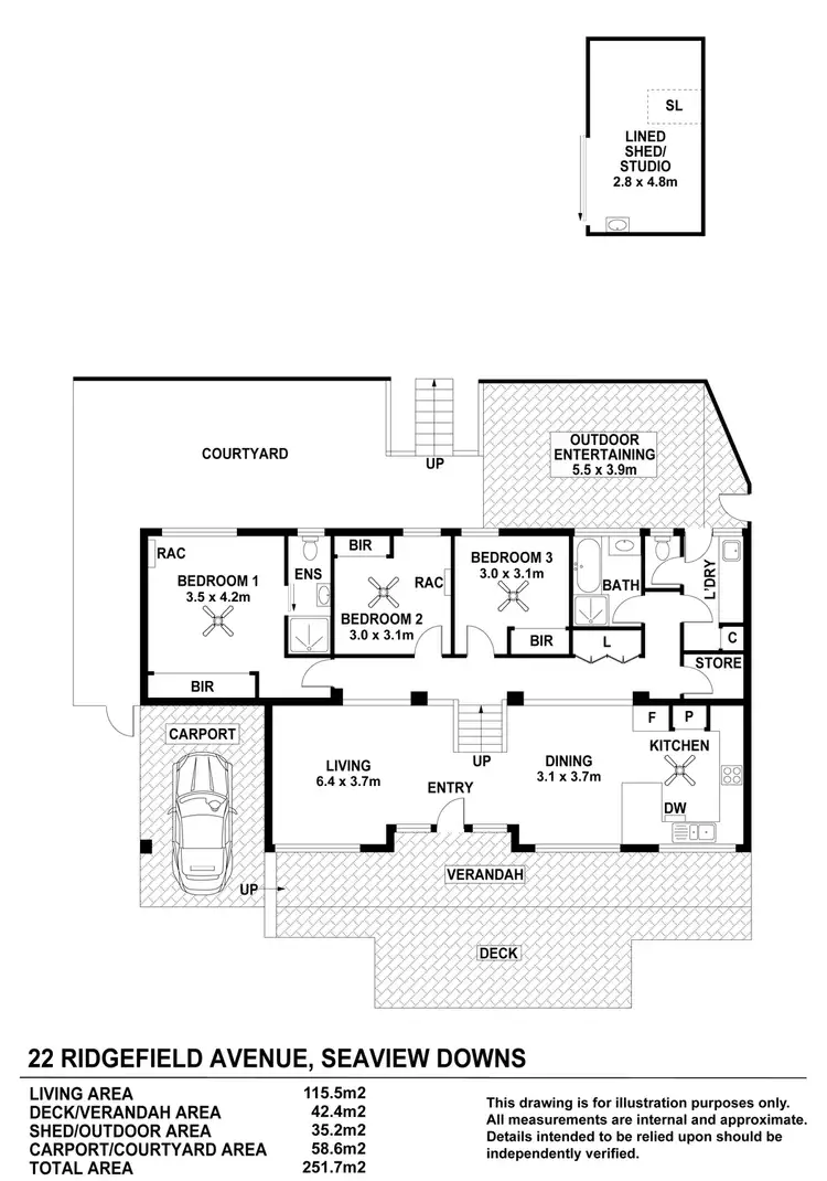 Floorplan of Homely house listing, 22 Ridgefield Avenue, Seaview Downs SA 5049