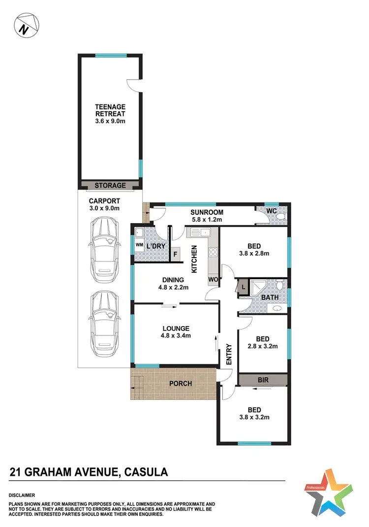 Floorplan of Homely house listing, 21 Graham Avenue, Casula NSW 2170