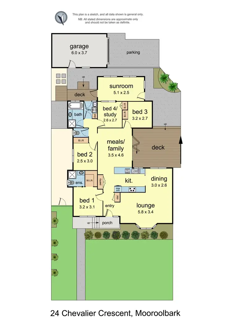 Floorplan of Homely house listing, 24 Chevalier Crescent, Mooroolbark VIC 3138