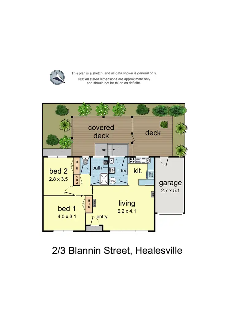 Floorplan of Homely unit listing, 2/3 Blannin Street, Healesville VIC 3777