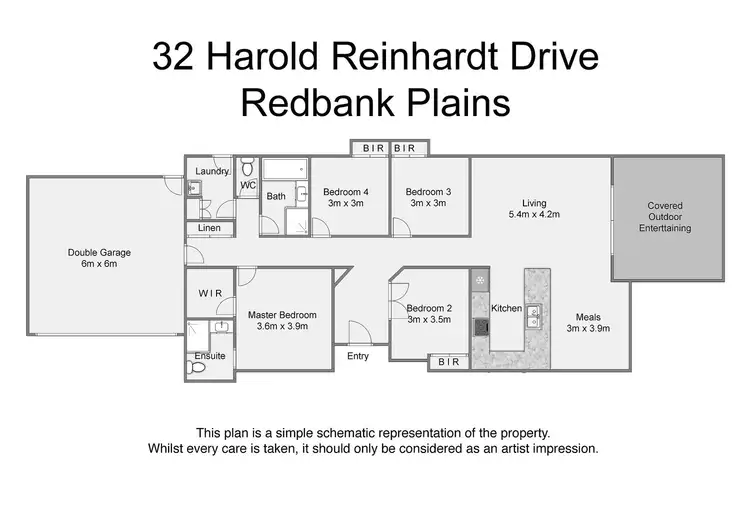 Floorplan of Homely house listing, 32 Harold Reinhardt Drive, Redbank Plains QLD 4301