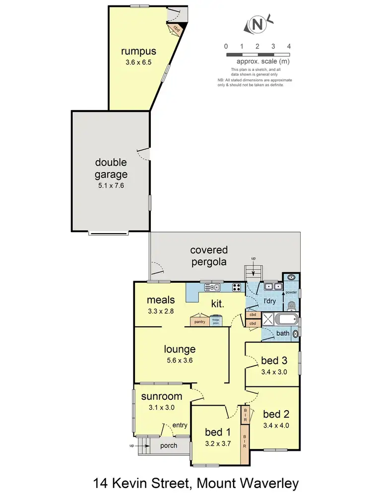 Floorplan of Homely house listing, 14 Kevin Street, Mount Waverley VIC 3149