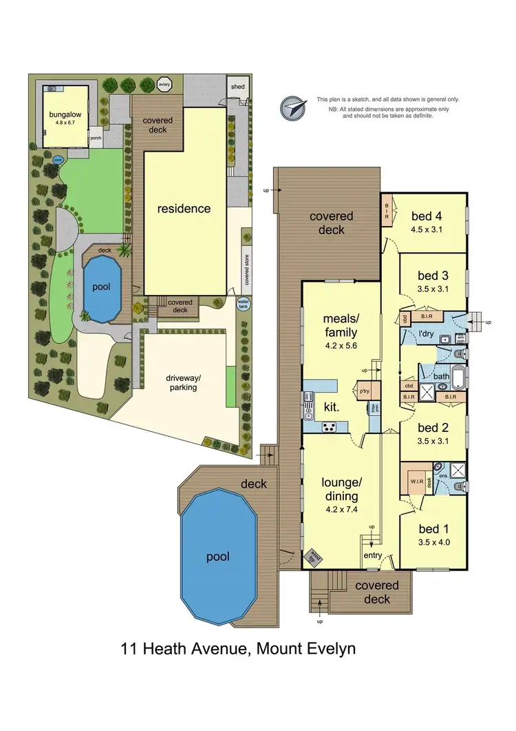 Floorplan of Homely house listing, 11 Heath Avenue, Mount Evelyn VIC 3796