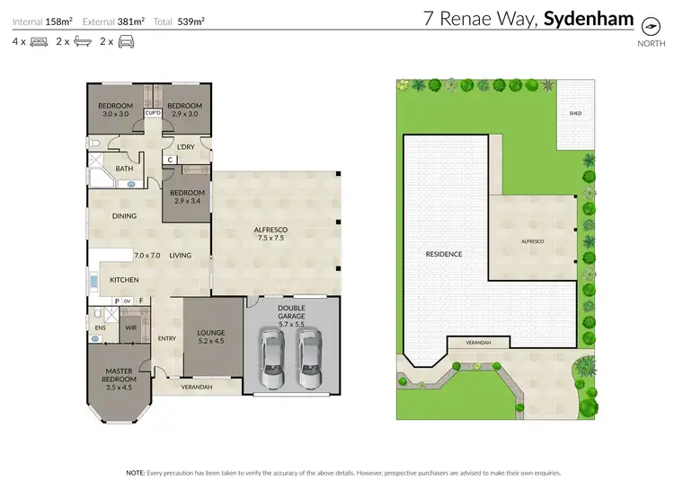 Floorplan of Homely house listing, 7 Renae Way, Sydenham VIC 3037