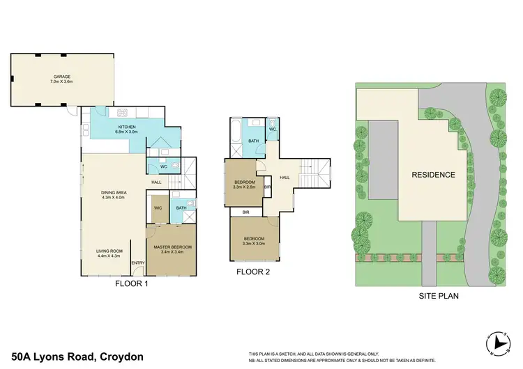 Floorplan of Homely townhouse listing, 50a Lyons Road, Croydon North VIC 3136