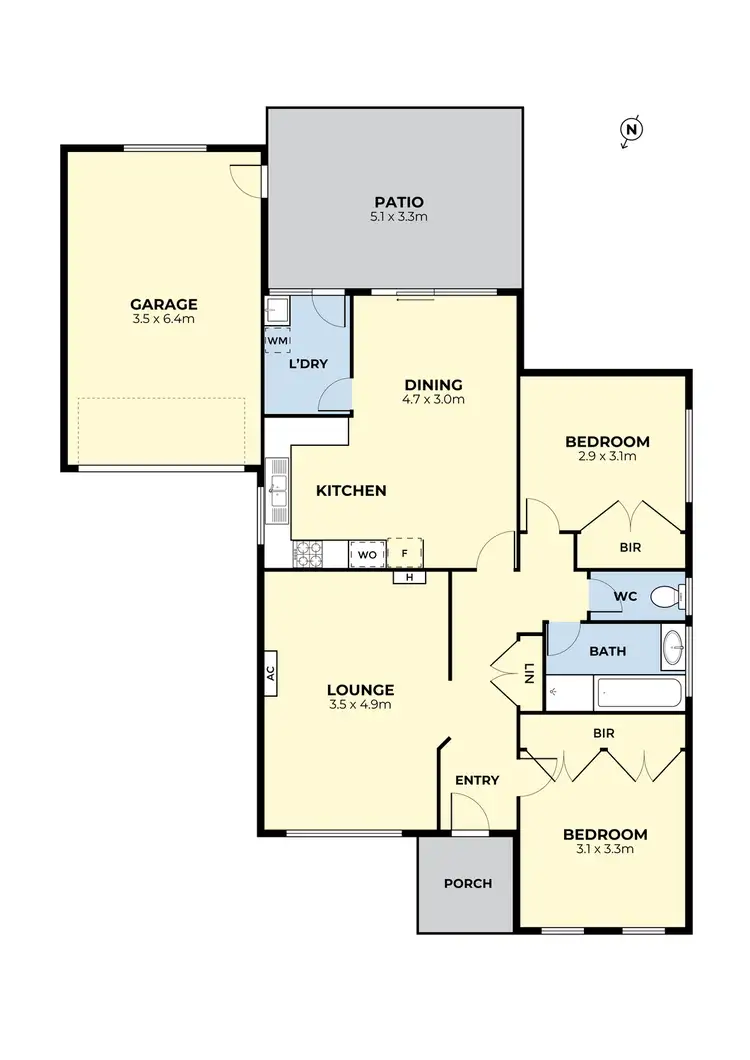 Floorplan of Homely unit listing, 1A Kiwi Retreat, Keilor Downs VIC 3038