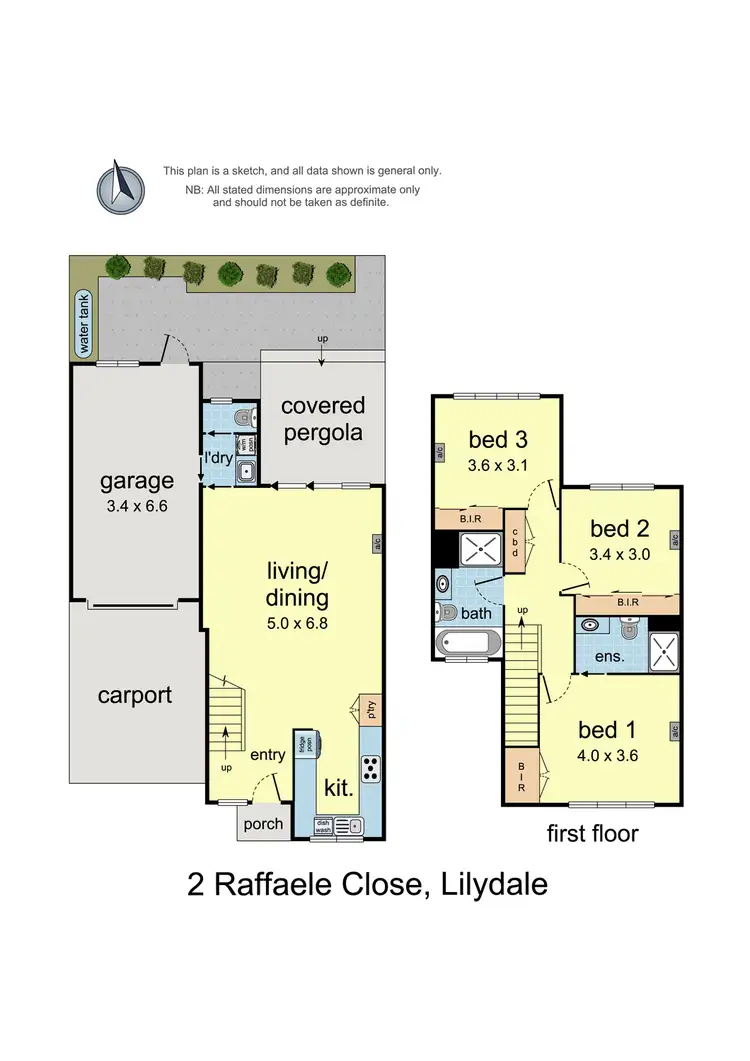Floorplan of Homely townhouse listing, 2 Raffaele Close, Lilydale VIC 3140