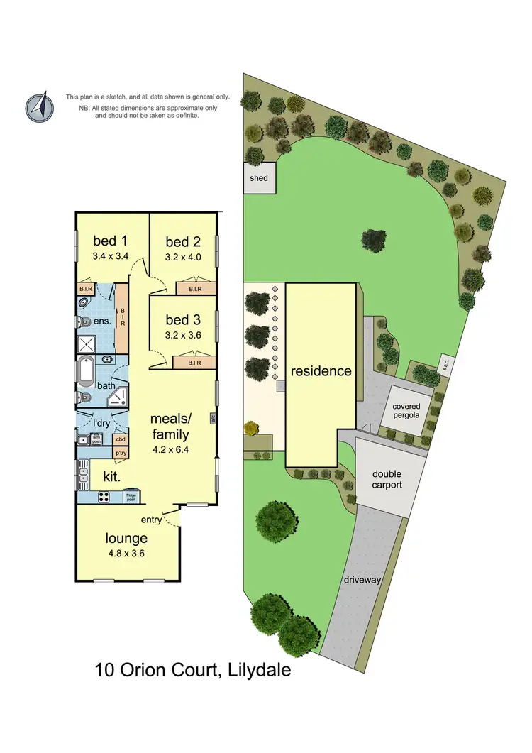 Floorplan of Homely house listing, 10 Orion Court, Lilydale VIC 3140