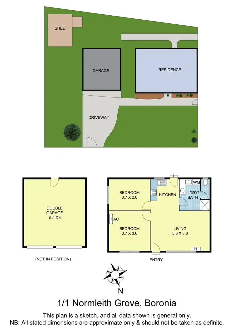 Floorplan of Homely unit listing, 1/1 Normleith Grove, Boronia VIC 3155