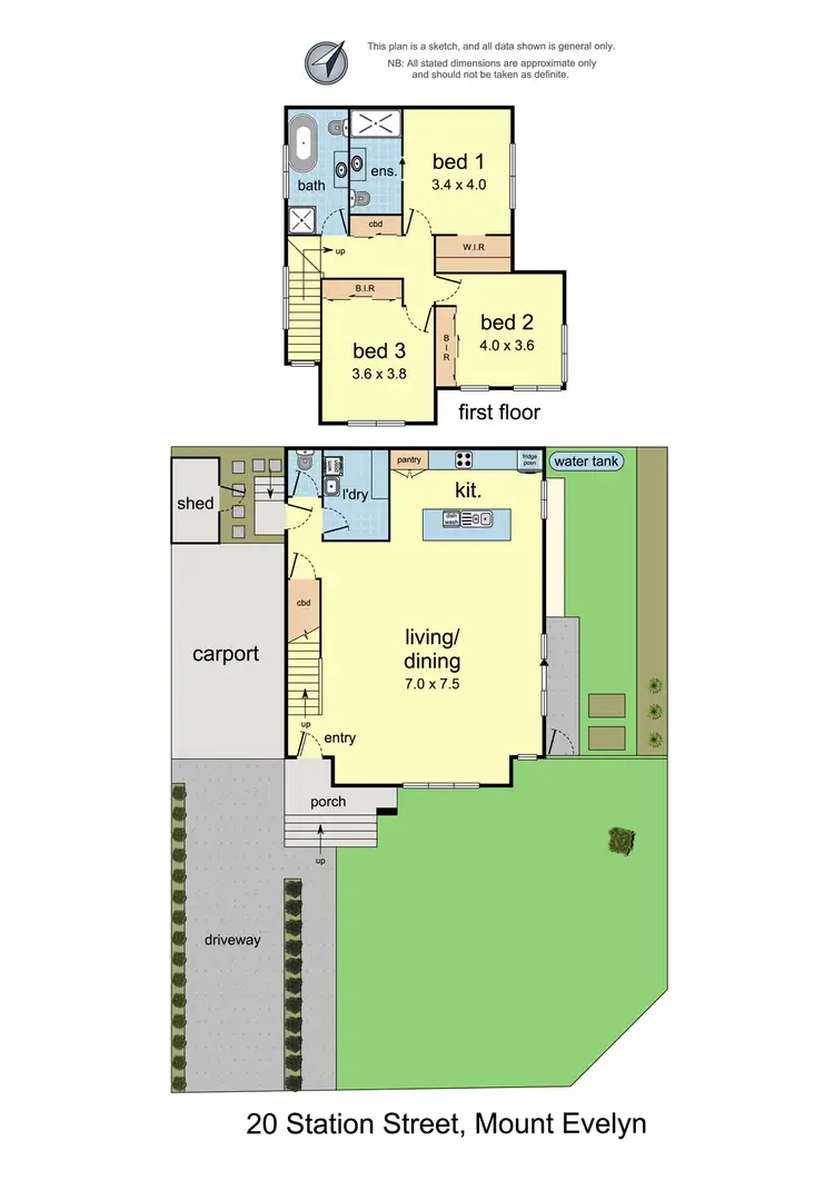 Floorplan of Homely house listing, 20 Station Street, Mount Evelyn VIC 3796