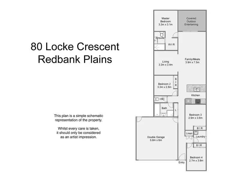 Floorplan of Homely house listing, 2/18 Locke Crescent, Redbank Plains QLD 4301
