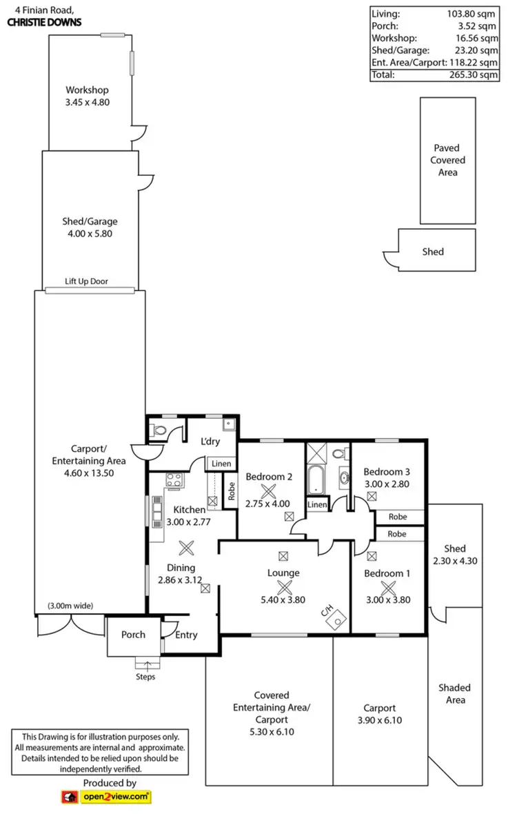 Floorplan of Homely house listing, 4 Finian Road, Christie Downs SA 5164
