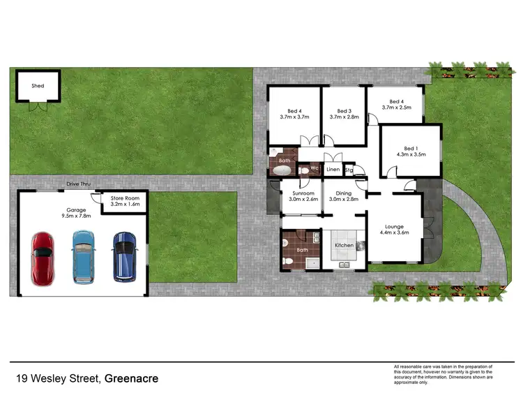 Floorplan of Homely house listing, 19 Wesley Street, Greenacre NSW 2190