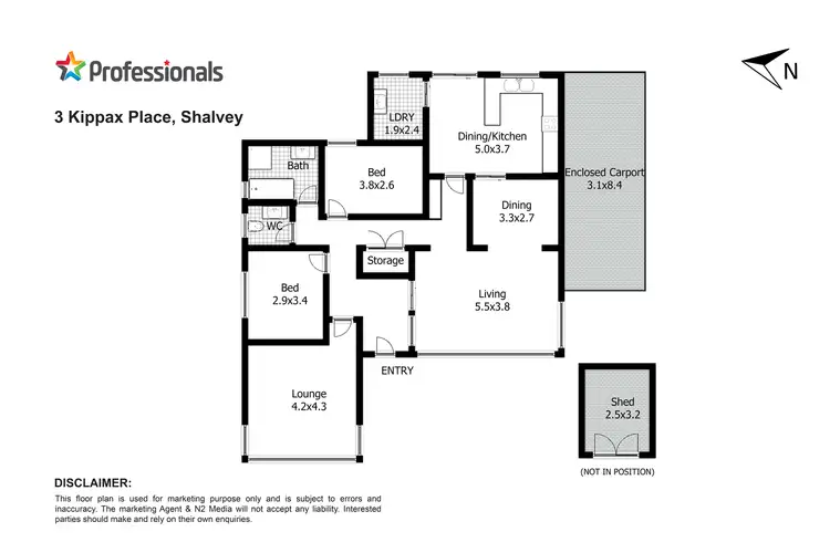Floorplan of Homely house listing, 3 Kippax Place, Shalvey NSW 2770