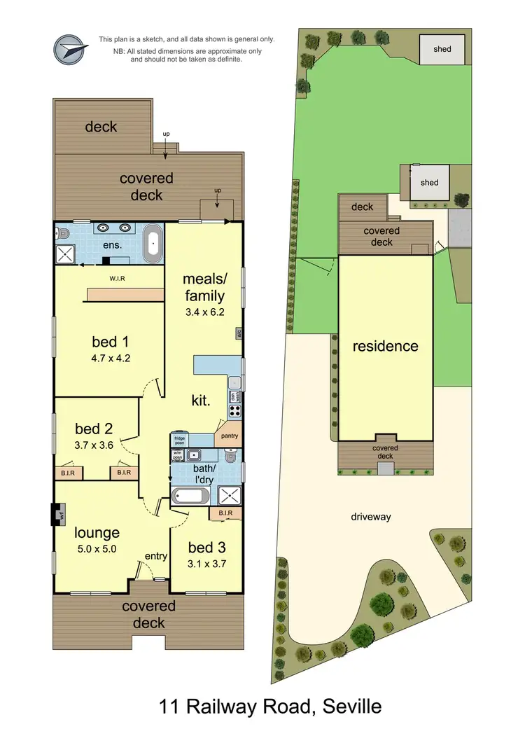 Floorplan of Homely house listing, 11 Railway Road, Seville VIC 3139