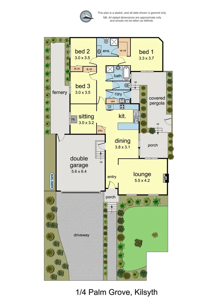 Floorplan of Homely house listing, 1/4 Palm Grove, Kilsyth VIC 3137