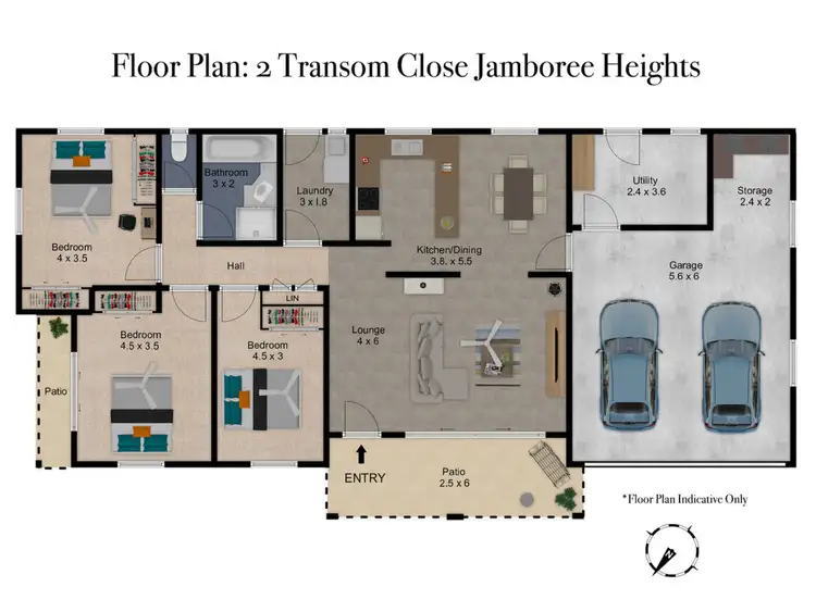 Floorplan of Homely house listing, 2 Transom Close, Jamboree Heights QLD 4074