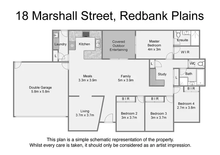 Floorplan of Homely house listing, 18 Marshall Street, Redbank Plains QLD 4301