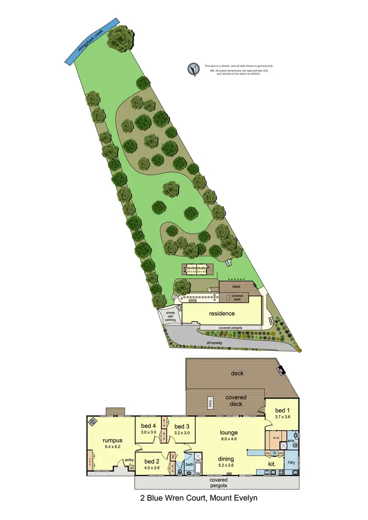 Floorplan of Homely house listing, 2 Blue Wren Court, Mount Evelyn VIC 3796