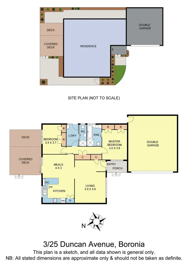 Floorplan of Homely unit listing, 3/25 Duncan Avenue, Boronia VIC 3155