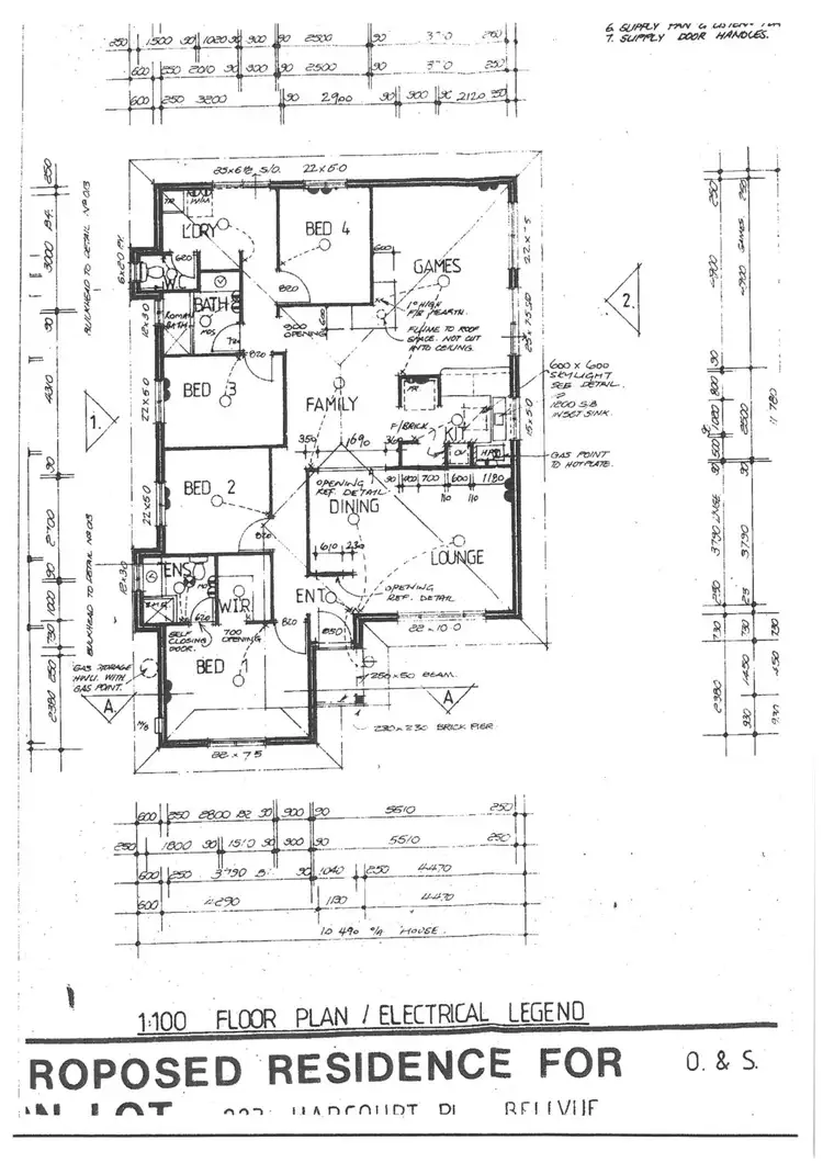 Floorplan of Homely house listing, 1 Harcourt Place, Bellevue WA 6056