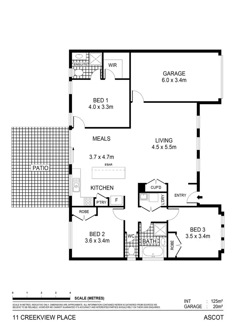 Floorplan of Homely house listing, 11 Creekview Place, Ascot VIC 3551