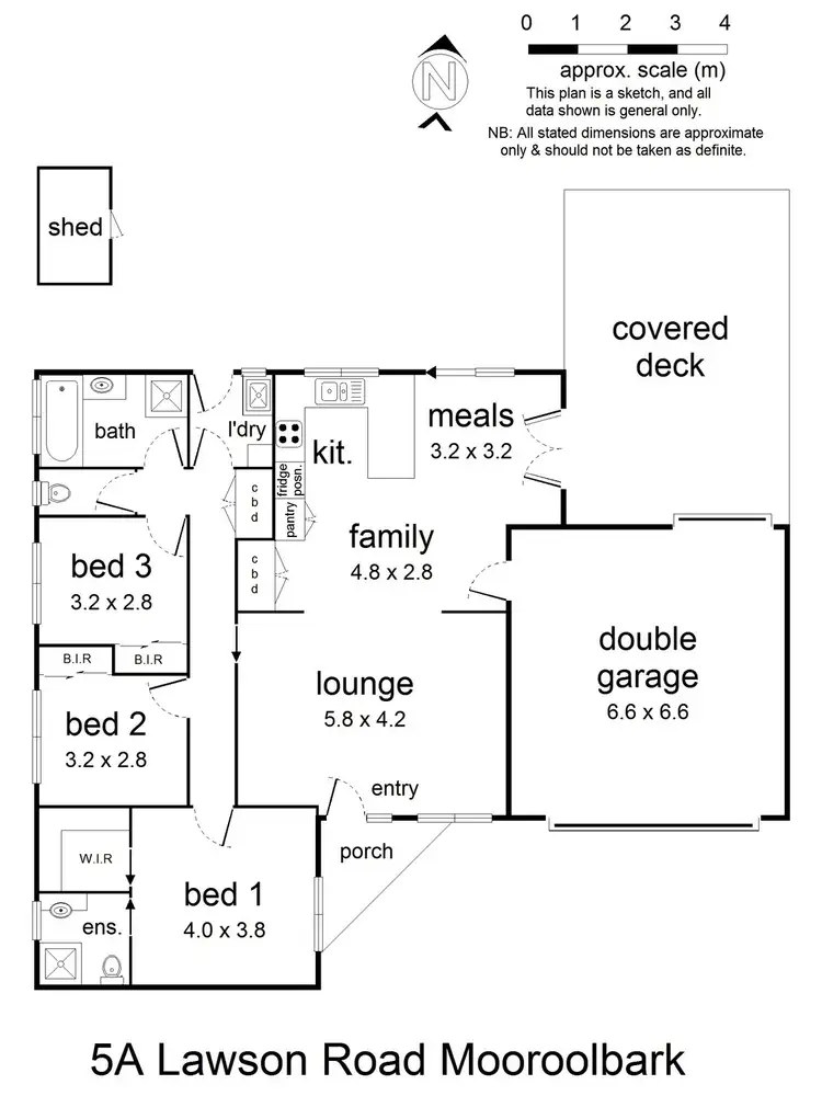 Floorplan of Homely house listing, 5a Lawson Road, Mooroolbark VIC 3138
