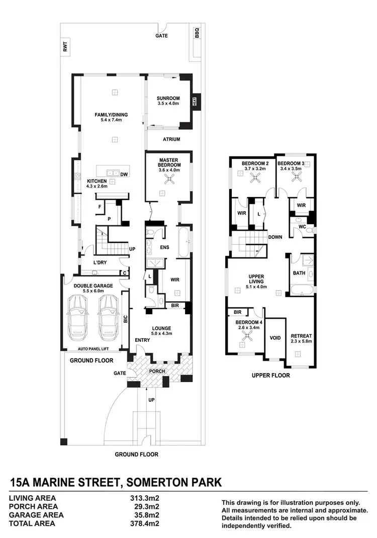 Floorplan of Homely house listing, 15A Marine Street, Somerton Park SA 5044
