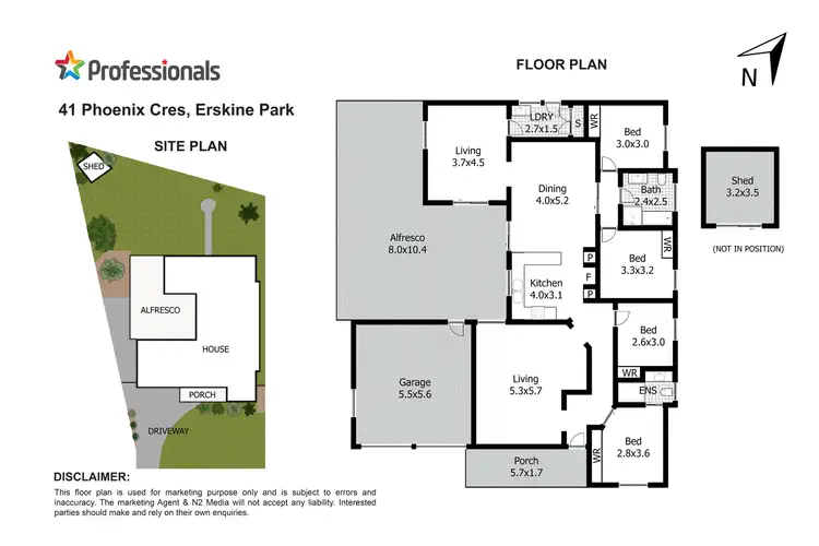Floorplan of Homely house listing, 41 Phoenix Crescent, Erskine Park NSW 2759