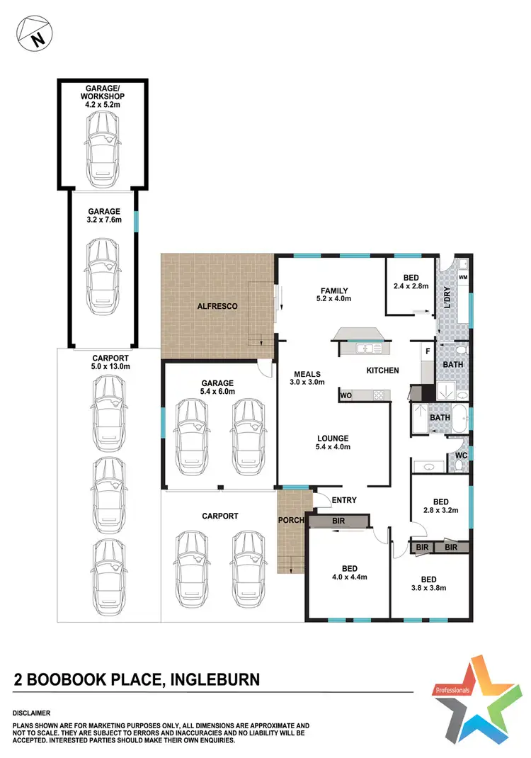 Floorplan of Homely house listing, 2 Boobook Place, Ingleburn NSW 2565