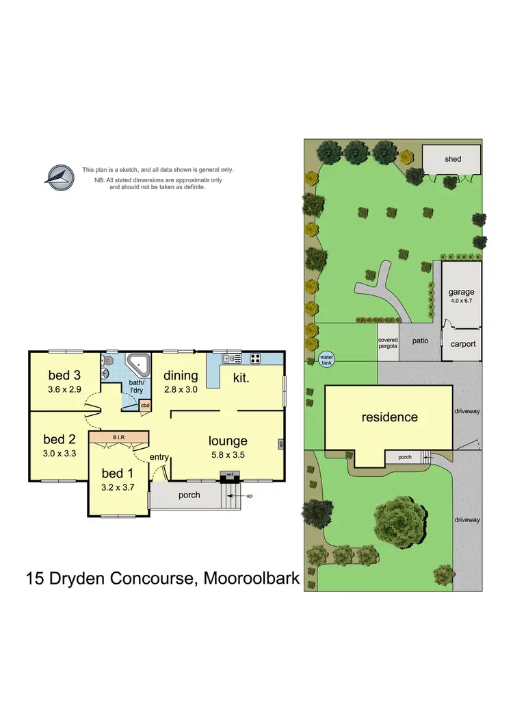 Floorplan of Homely house listing, 15 Dryden Concourse, Mooroolbark VIC 3138