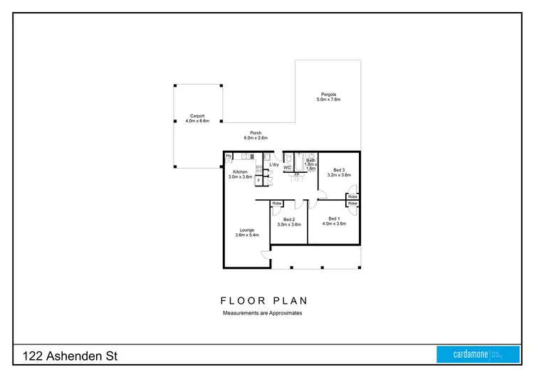 Floorplan of Homely house listing, 122 Ashenden Street, Shepparton VIC 3630