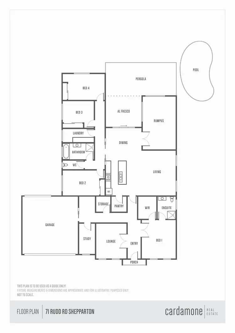 Floorplan of Homely house listing, 71 Rudd Road, Shepparton VIC 3630