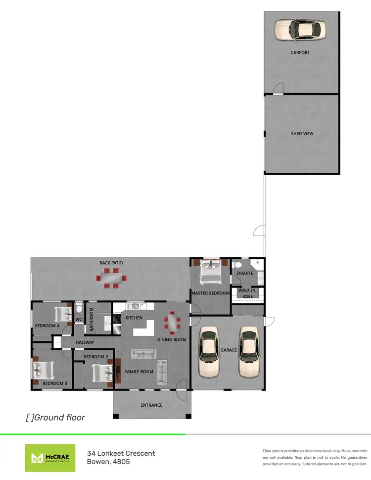 Floorplan of Homely house listing, 34 Lorikeet Crescent, Bowen QLD 4805