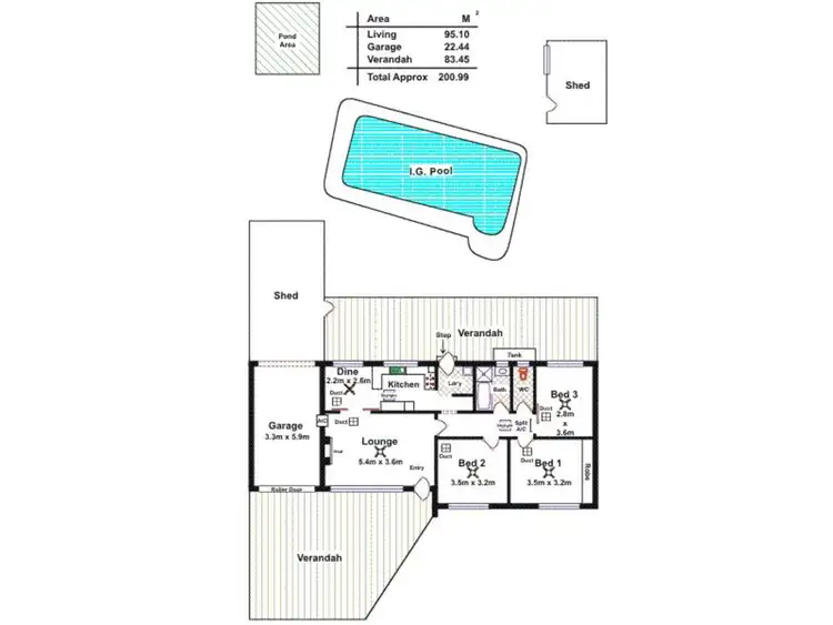 Floorplan of Homely house listing, 23 Lorna Road, Para Hills SA 5096