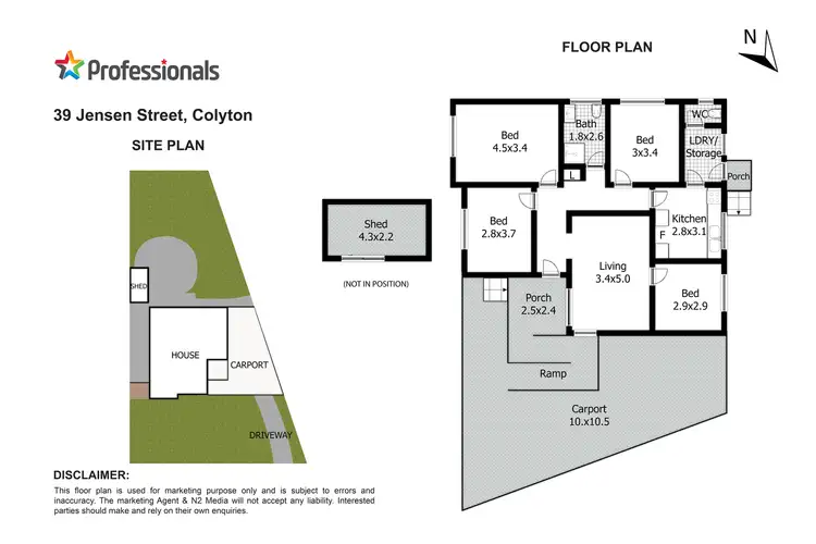 Floorplan of Homely house listing, 39 Jensen Street, Colyton NSW 2760