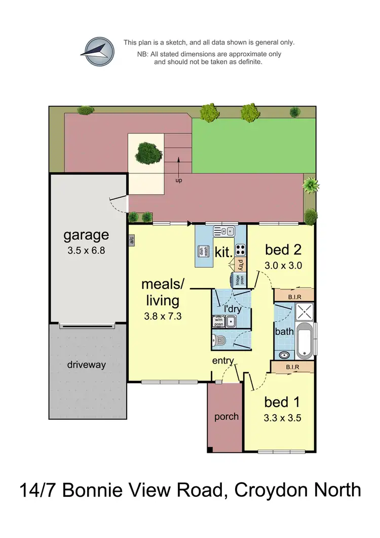 Floorplan of Homely unit listing, 14/7 Bonnie View Road, Croydon North VIC 3136