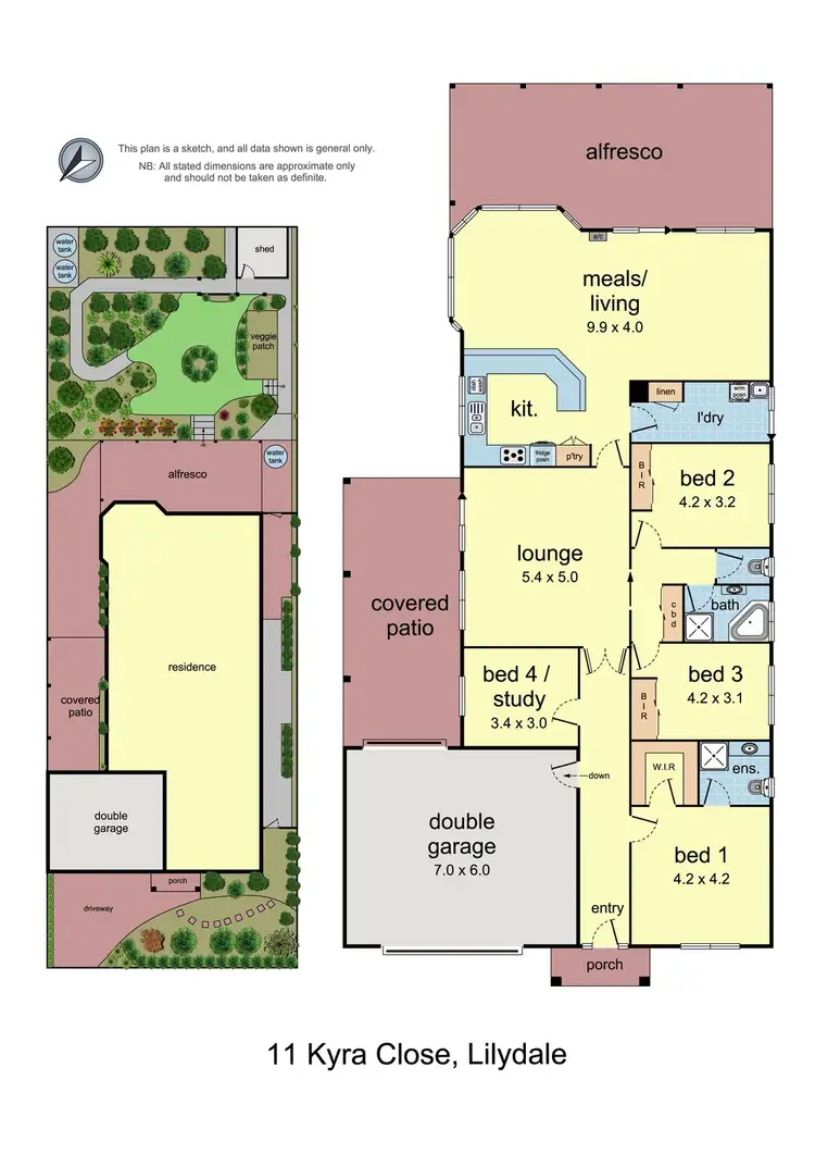 Floorplan of Homely house listing, 11 Kyra Close, Lilydale VIC 3140