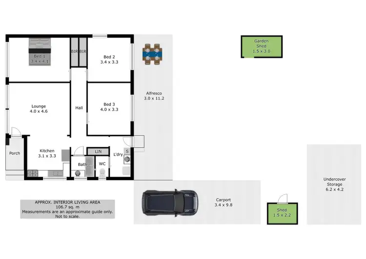 Floorplan of Homely house listing, 17 Carkeek Street, Wodonga VIC 3690
