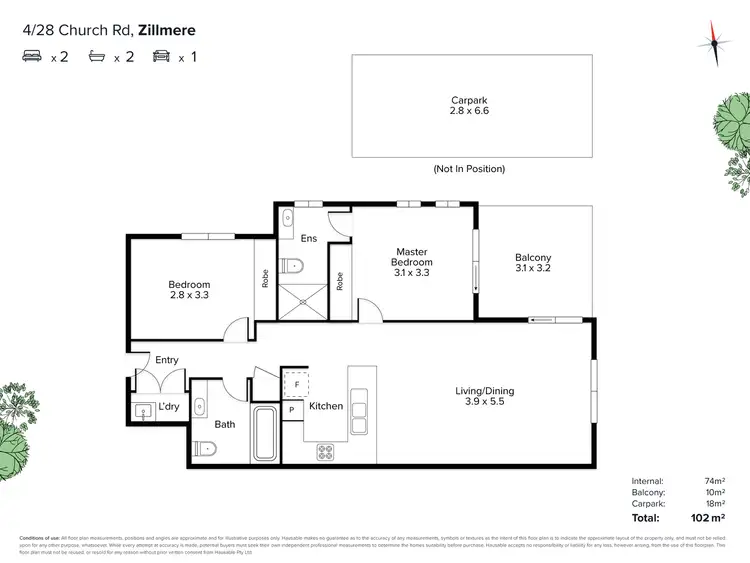 Floorplan of Homely apartment listing, 4/28 Church Road, Zillmere QLD 4034