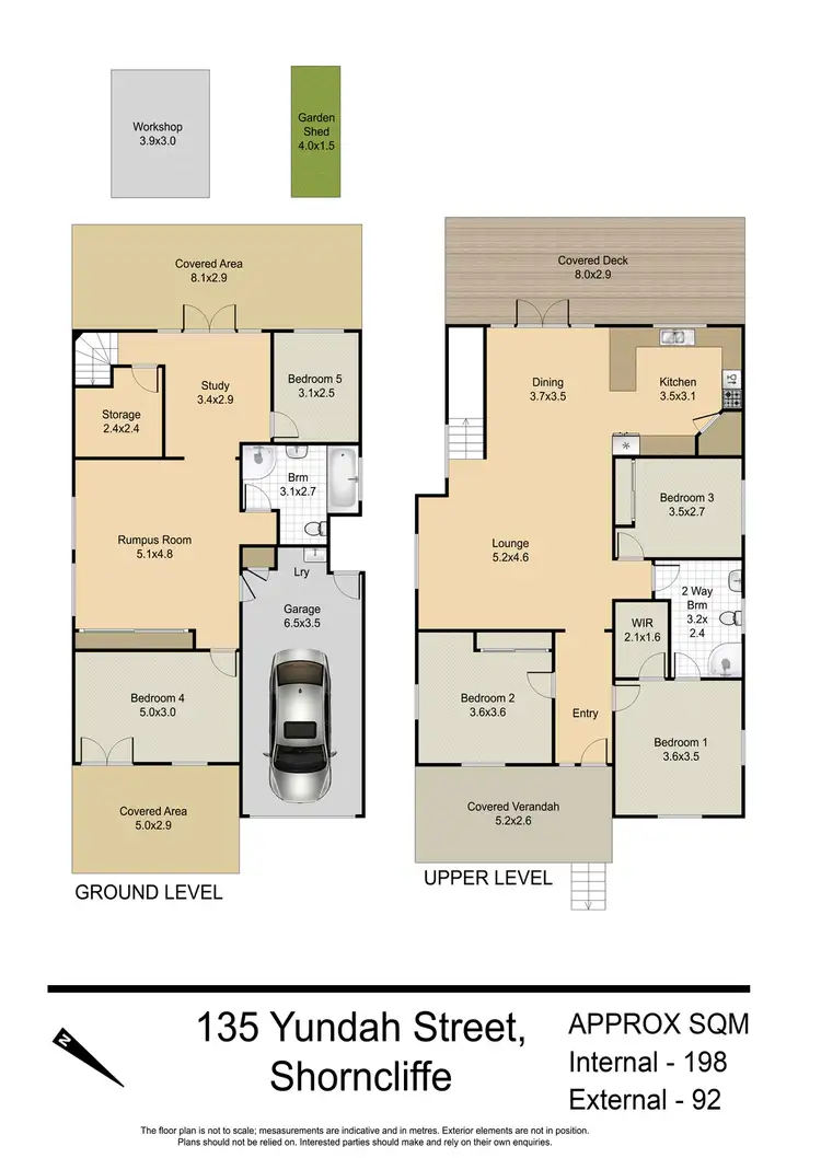 Floorplan of Homely house listing, 135 Yundah Street, Shorncliffe QLD 4017