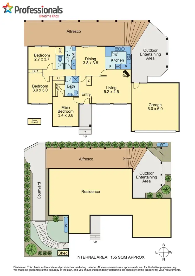 Floorplan of Homely unit listing, 2/18 Avril Street, Scoresby VIC 3179