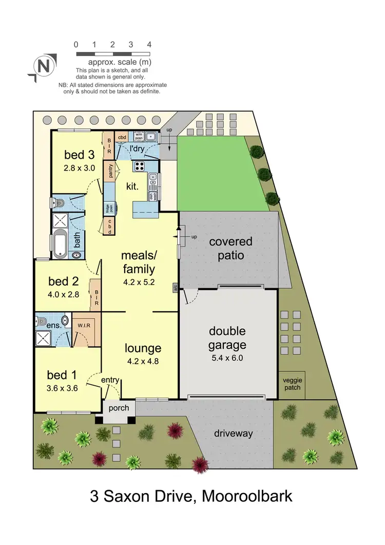 Floorplan of Homely house listing, 3 Saxon Drive, Mooroolbark VIC 3138