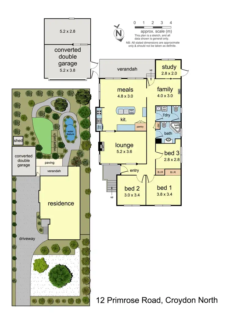 Floorplan of Homely house listing, 12 Primrose Road, Croydon North VIC 3136