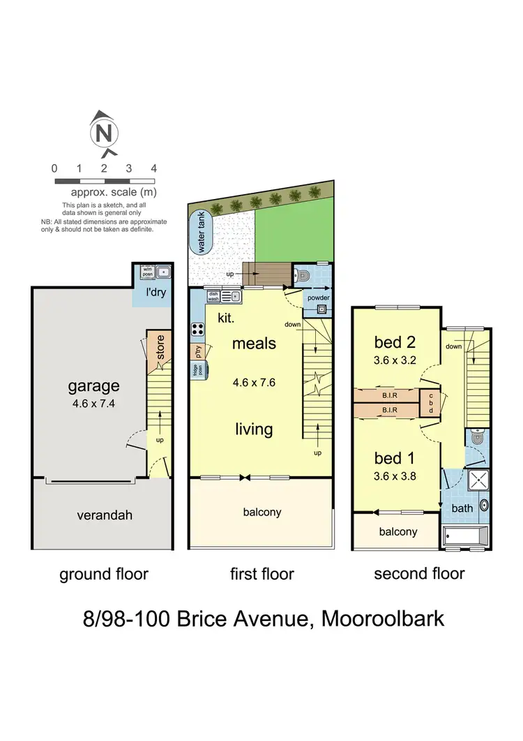 Floorplan of Homely townhouse listing, 8/98-100 Adriana Close, Mooroolbark VIC 3138