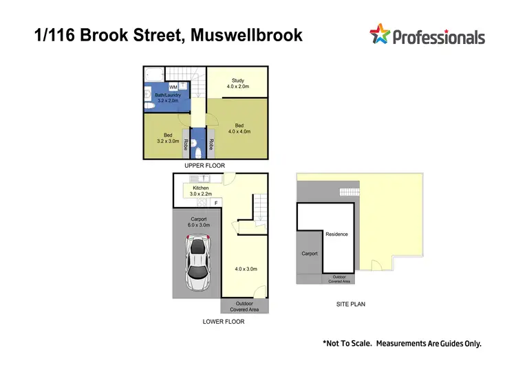 Floorplan of Homely townhouse listing, 1/116 Brook Street, Muswellbrook NSW 2333