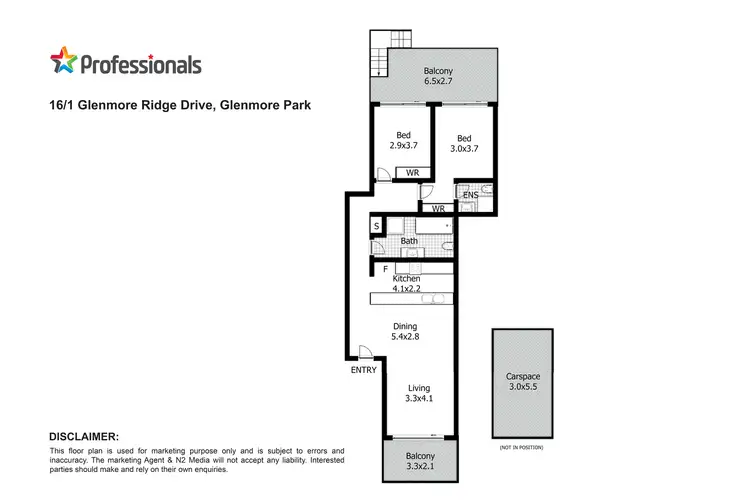 Floorplan of Homely apartment listing, 16/1 Glenmore Ridge Drive, Glenmore Park NSW 2745