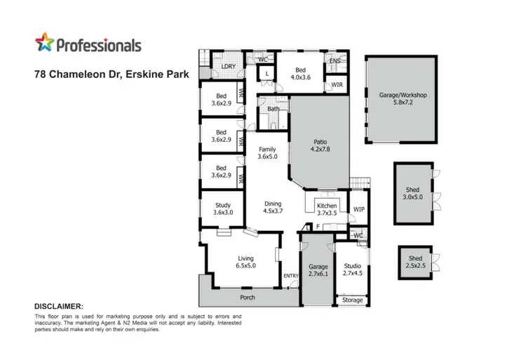 Floorplan of Homely rural property listing, 78 Chameleon Drive, Erskine Park NSW 2759
