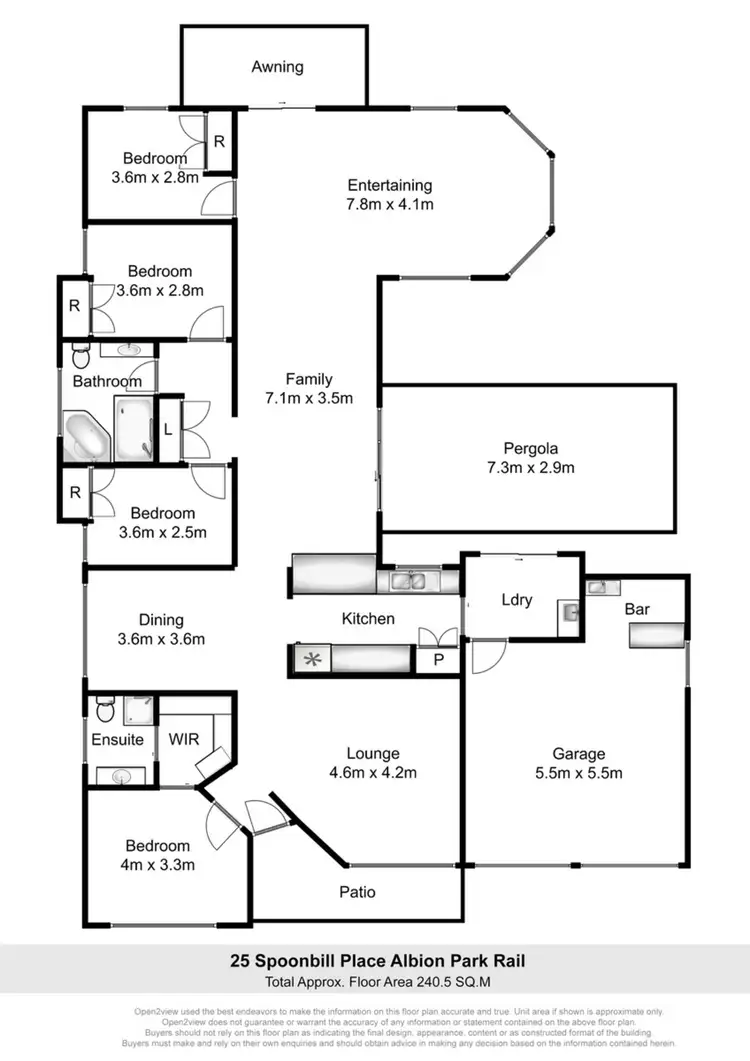 Floorplan of Homely house listing, 25 Spoonbill Place, Albion Park Rail NSW 2527
